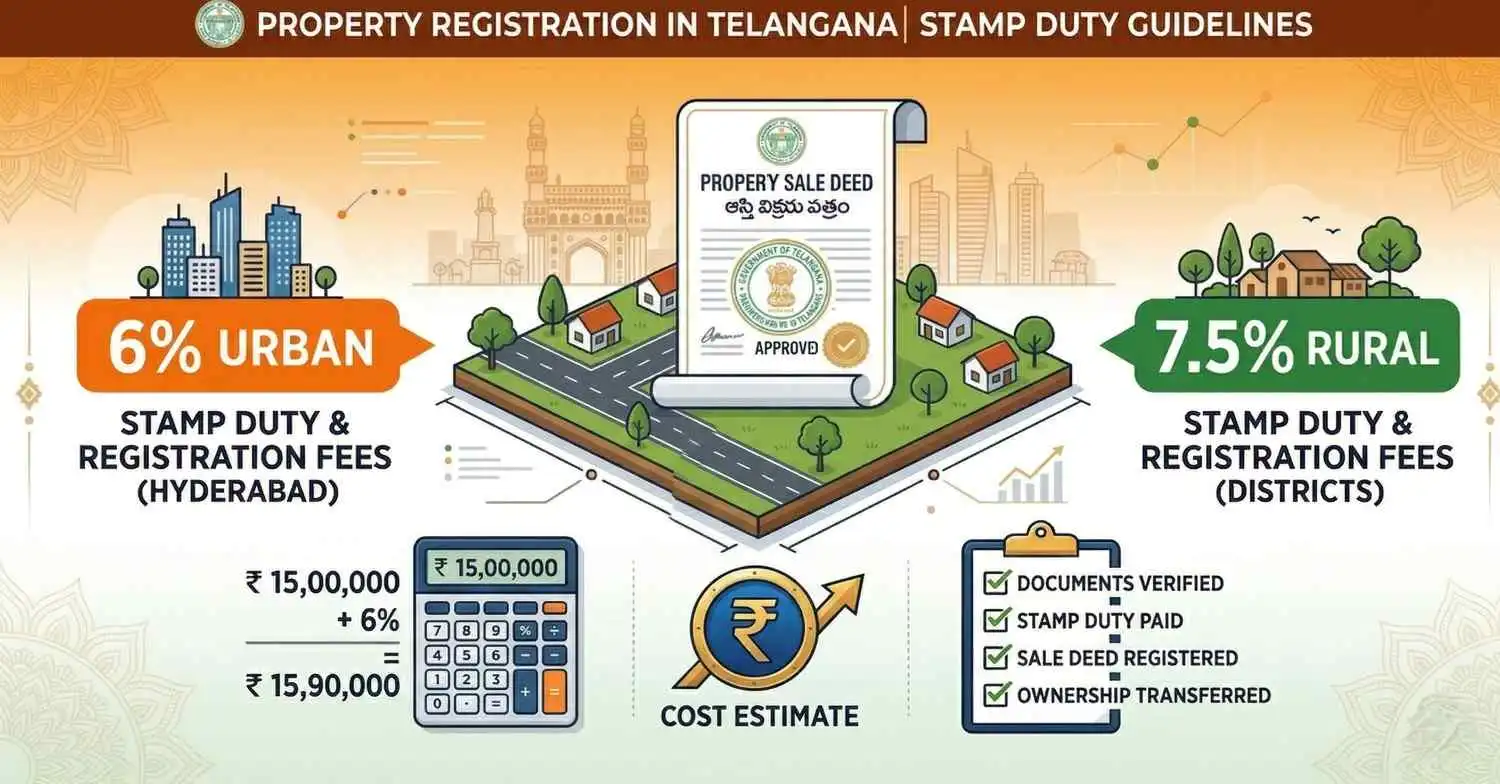 Stamp Duty and Registration Charges in Telangana